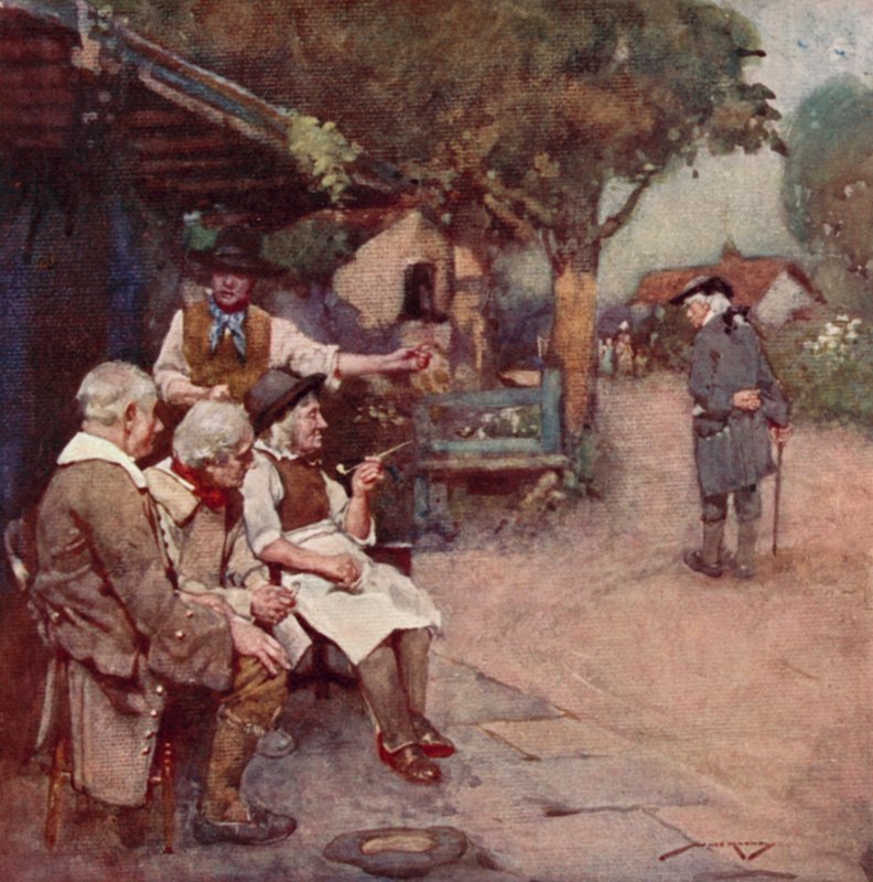 Ilustrace pro The Deserted Village od Olivera Goldsmitha (barevné lito) od William Lee Hankey