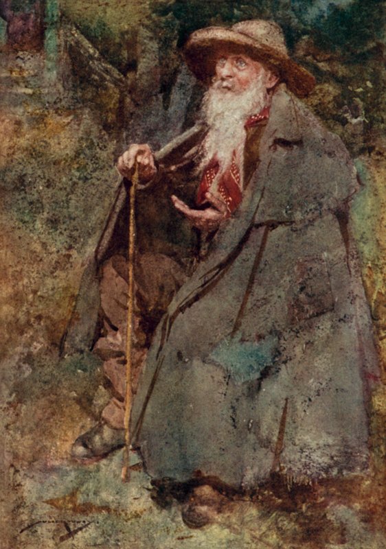 Ilustrace pro The Deserted Village od Olivera Goldsmitha (barevné lito) od William Lee Hankey