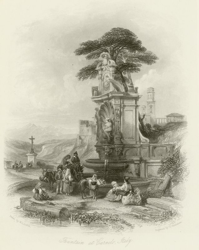 Fontána v Carnelo od William Leighton Leitch