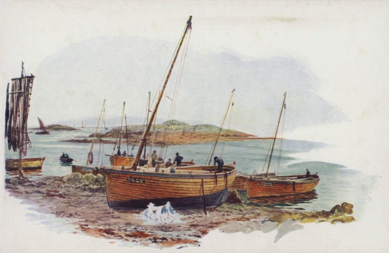Loch Fyne Herring Skiff v Tarbetu od William Lionel Wyllie