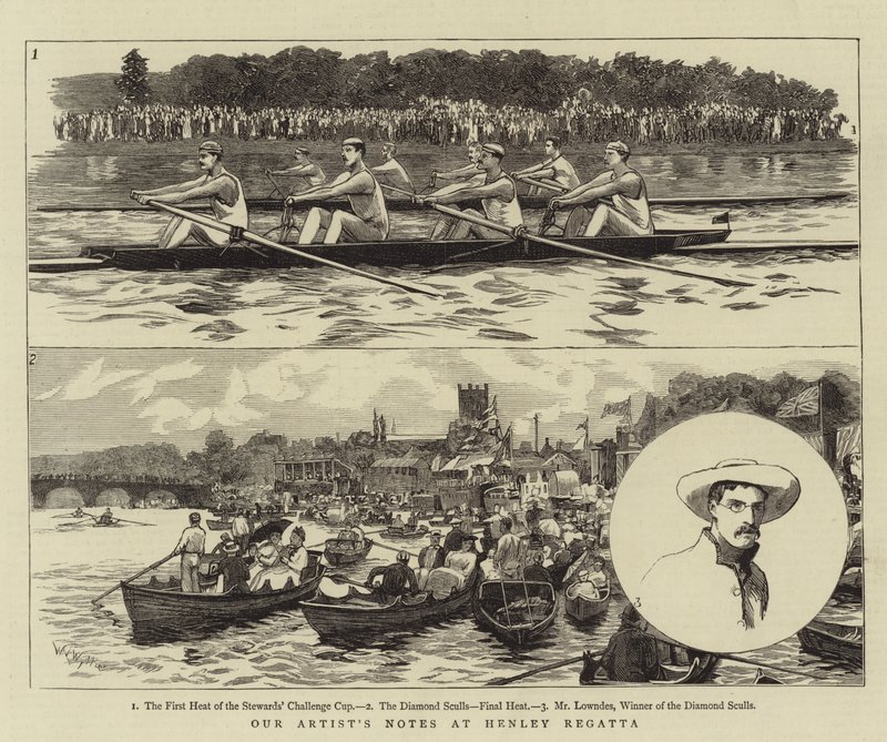 Zápisky našeho umělce na Henley Regatta od William Lionel Wyllie