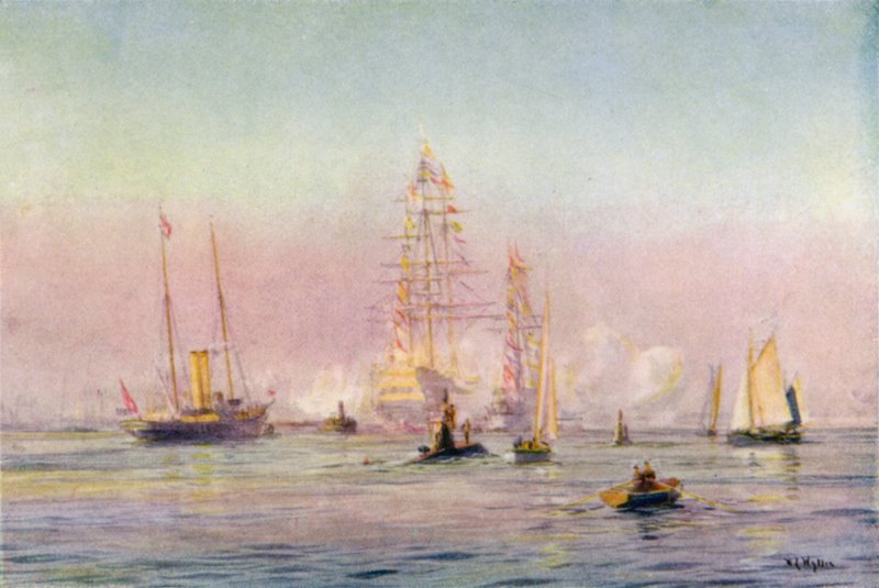 Portsmouth Harbour, 1912 od William Lionel Wyllie