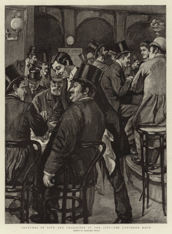 Náčrtky života a charakteru ve městě, Hodina oběda od William Lockhart Bogle
