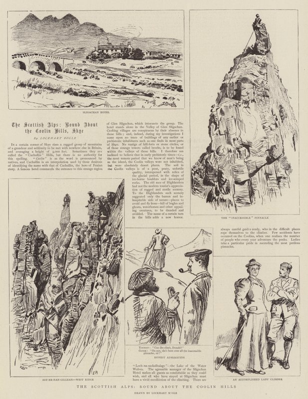 Skotské Alpy, kolem Coolin Hills od William Lockhart Bogle