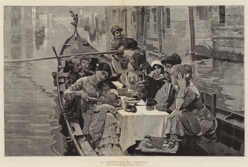 Benátská Al Fresco od William Logsdail