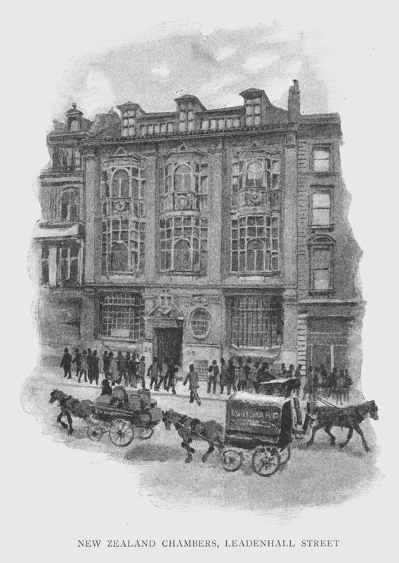 New Zealand Chambers, Leadenhall Street (litho) od William Luker