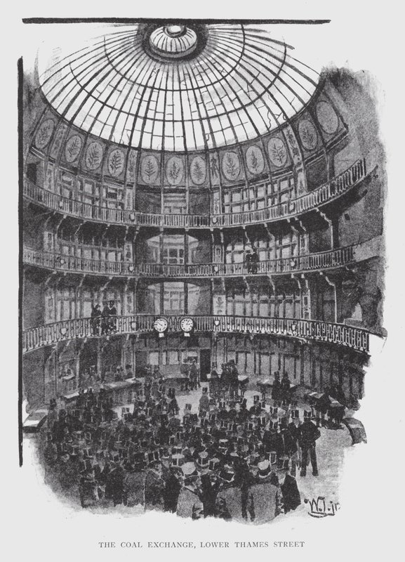 The Coal Exchange, Lower Thames Street (litho) od William Luker