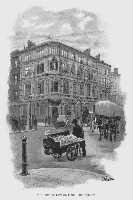 The London Tavern, Fenchurch Street (litho) od William Luker