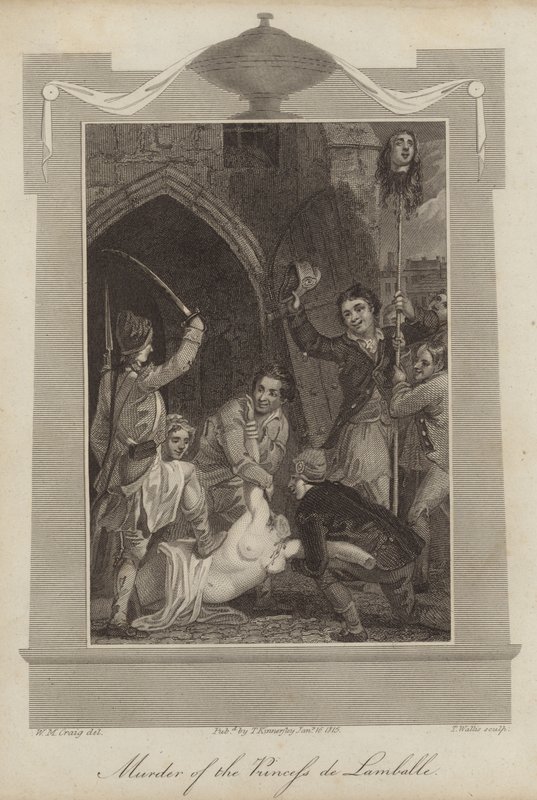 Vražda princezny de Lamballe od William Marshall Craig
