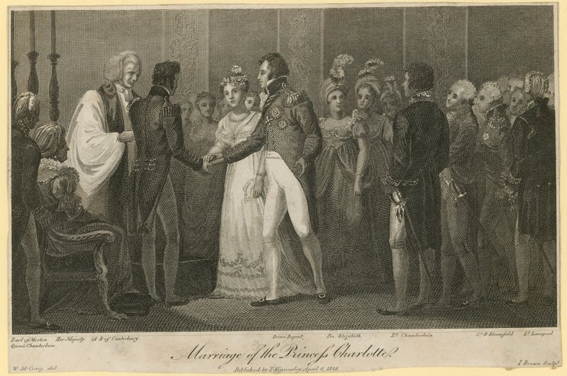 Svatba princezny Charlotte od William Marshall Craig