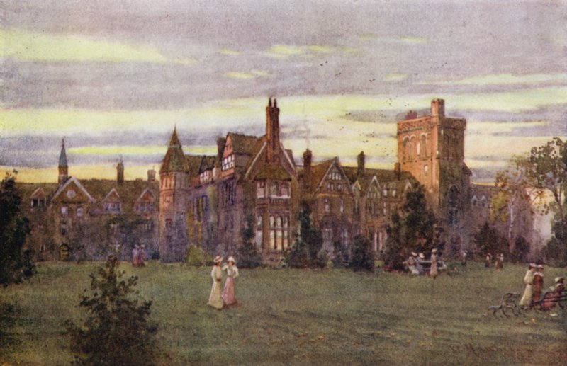 Girton College, večerní od William Matthison