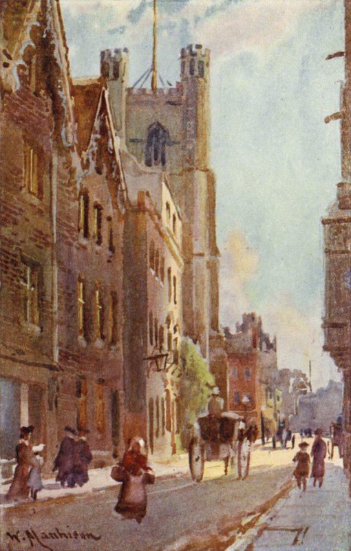 Great St Marys, z ulice Trinity Street od William Matthison