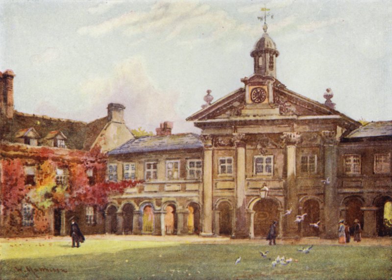První dvůr Emmanuel College od William Matthison