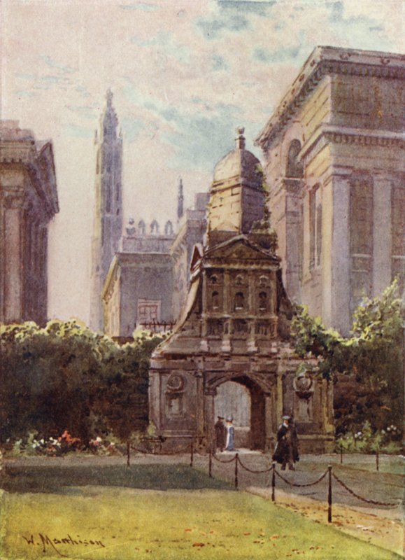 Čestná brána, Caius College od William Matthison