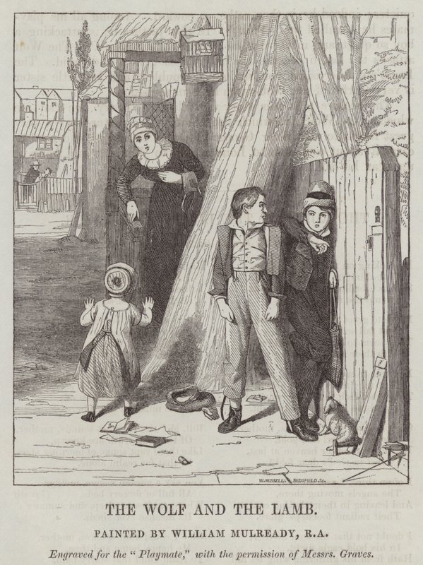 Vlk a Beránek od William Mulready