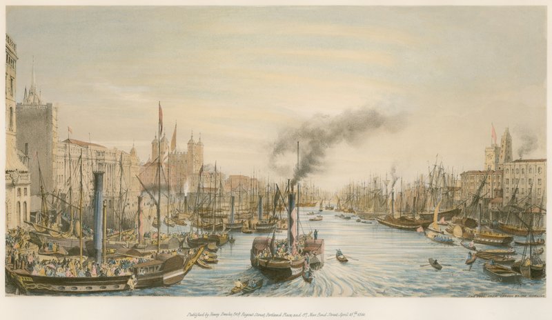 Bazén, od London Bridge, ráno od William Parrott