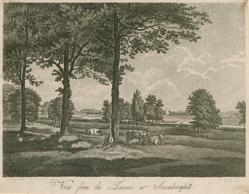 Pohled z terasy Strawberry Hill, Londýn od William Pars