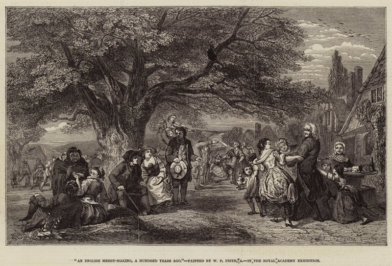 Anglické veselí, před sto lety od William Powell Frith