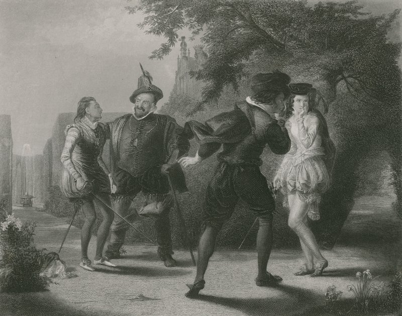 Duel, Dvanáctá noc od William Powell Frith
