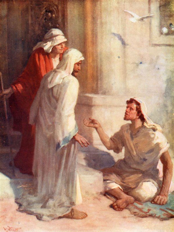U krásné brány, Skutky iii, 2 (barevná litografie) od William Pratt