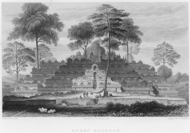 Borro Boedoor (rytina) od William Purser