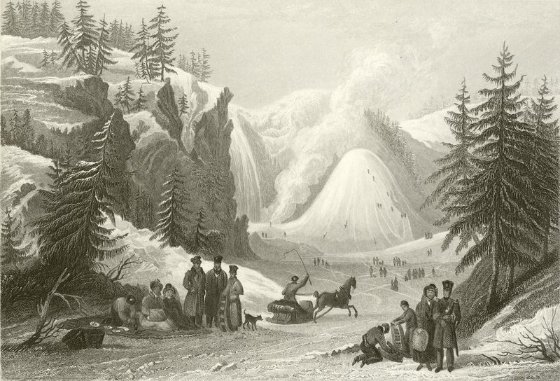 Vodopád a kužel Montmorency nedaleko Quebecu od William Purser