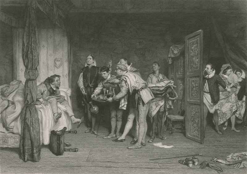 Christopher Sly, Zkrocení zlé ženy, kolem roku 1880 od William Quiller Orchardson