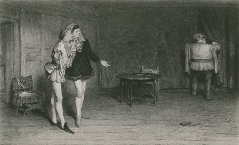 Princ Jindřich, Points a Falstaff, král Jindřich IV., První část od William Quiller Orchardson