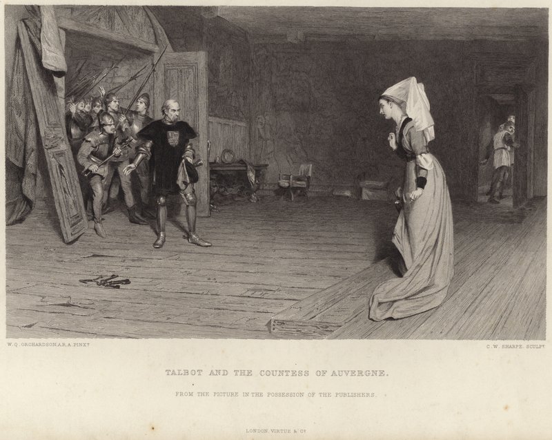 Talbot a hraběnka z Auvergne od William Quiller Orchardson