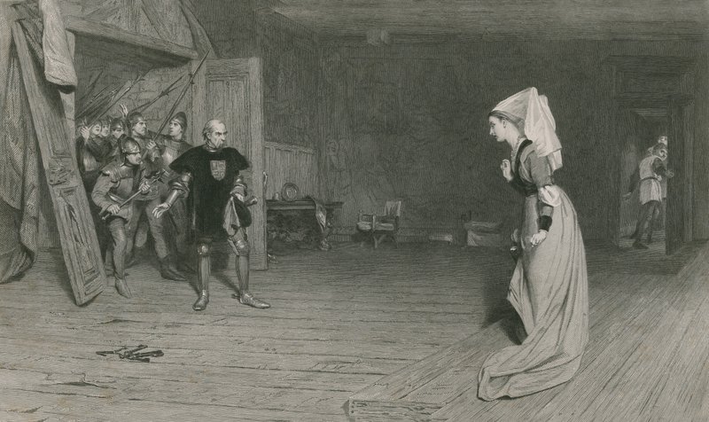 Talbot a hraběnka z Auvergne, král Jindřich VI., První část od William Quiller Orchardson