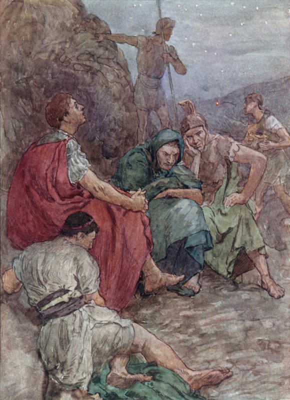 Brutus a jeho společníci po bitvě u Filipp od William Rainey