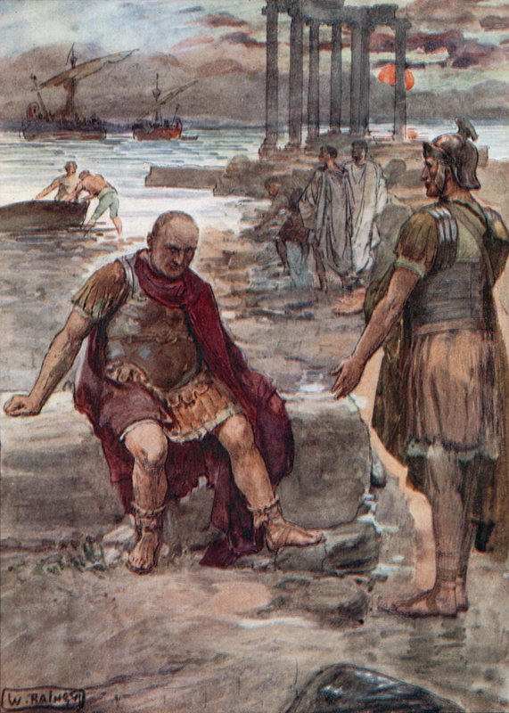 Vyhnaný Marius uprostřed ruin Kartága od William Rainey