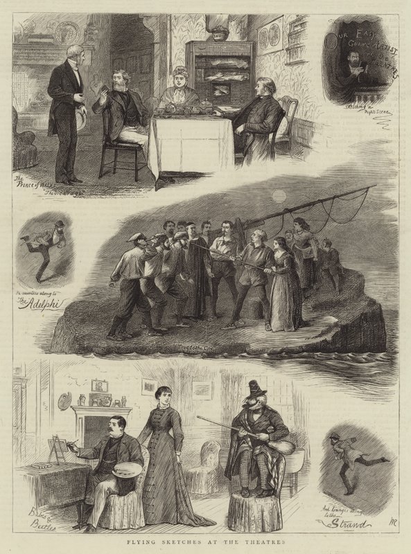 Létající skici v divadlech od William Ralston