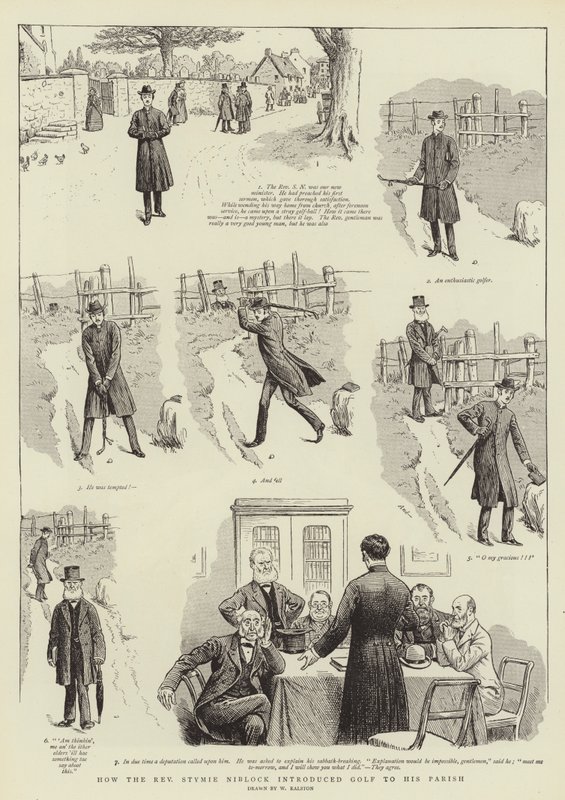 Jak reverend Stymie Niblock uvedl Golfa do své farnosti od William Ralston