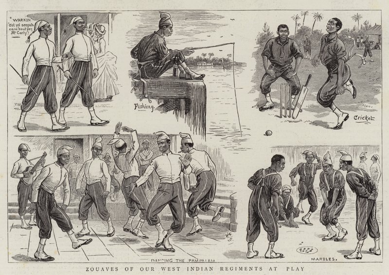 Zouaves našich západoindických pluků ve hře od William Ralston