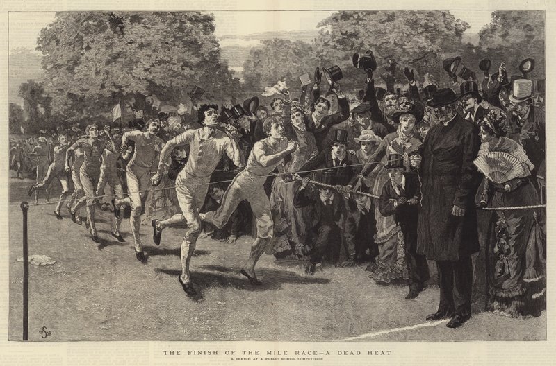 Finish of the Mile Race, Dead Heat od William Small