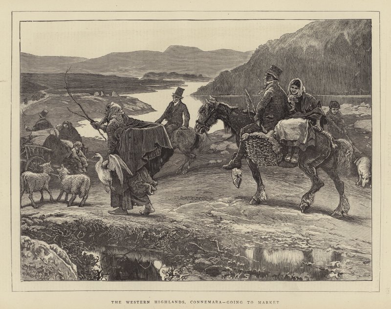Západní vysočina, Connemara, jde do Market od William Small
