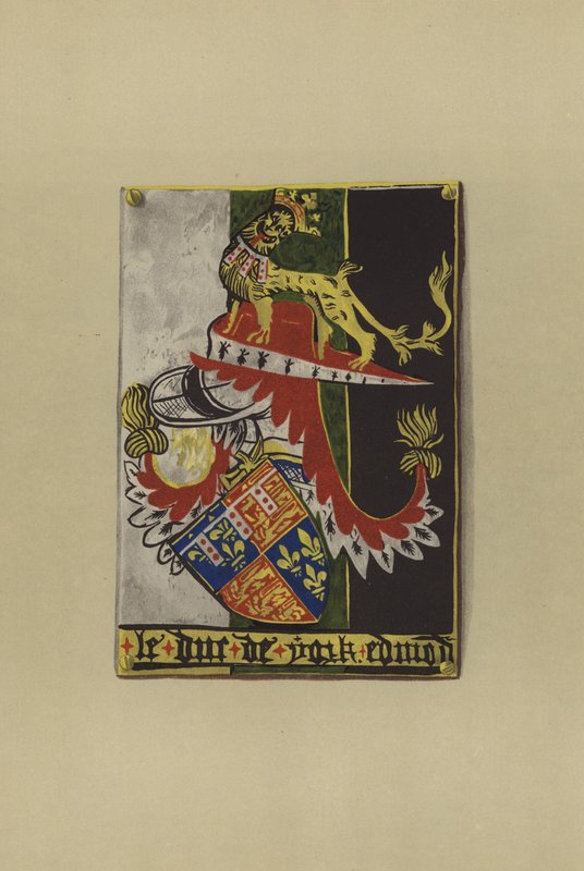 Sir Edmond Plantagenet z Langley, hrabě z Cambridge a vévoda z Yorku, 1361-1402 (chromolitho) od William St John Hope