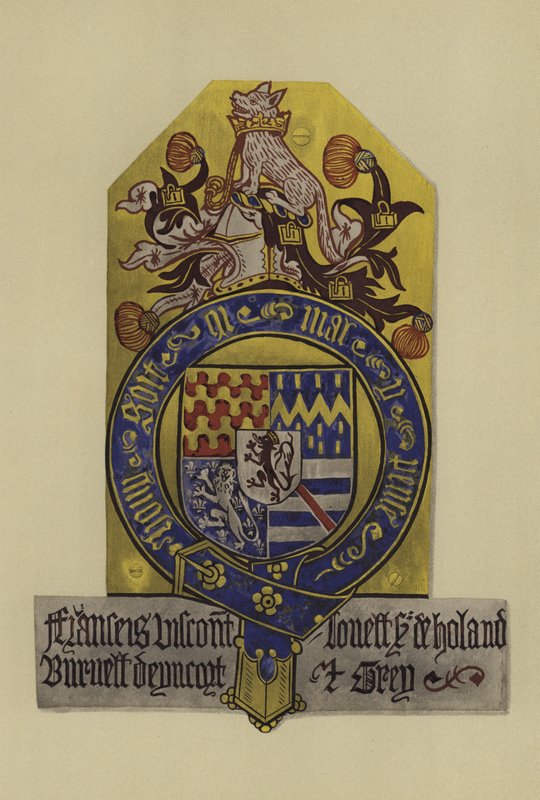 Sir Francis Lovel, vikomt Lovel z Tichmersh a lord Holand, 1483-1487 (chromolitho) od William St John Hope