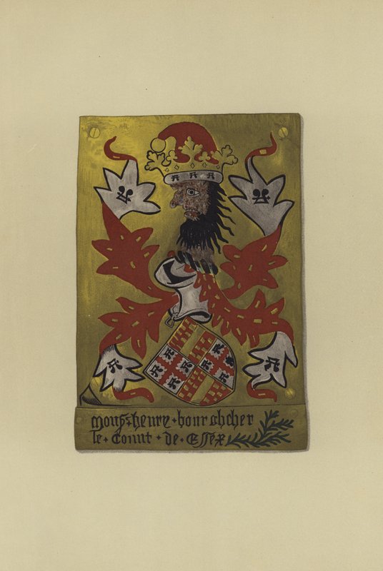Sir Henry Bourchier, lord Bourchier, hrabě z Eu a hrabě z Essexu, 1452-1483 (chromolitho) od William St John Hope