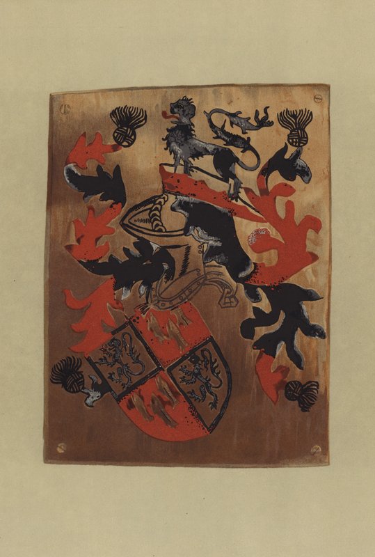 Sir Henry Percy, lord Percy, lord Poynings a hrabě z Northumberlandu, 1474-1489 (chromolitho) od William St John Hope