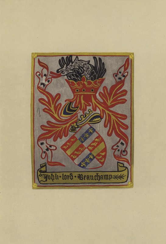 Sir John Beauchamp, lord Beauchamp z Powyku, 1445-1475 (chromolitho) od William St John Hope