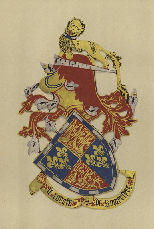 Sir John Beaufort, hrabě ze Somersetu, 1397-1410 (chromolitho) od William St John Hope