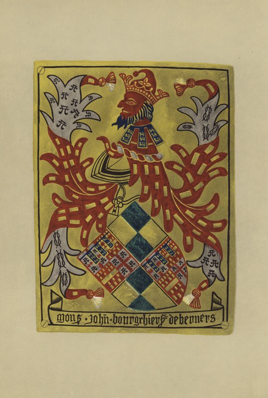 Sir John Bourchier, lord Berners, 1459-1474 (chromolitho) od William St John Hope