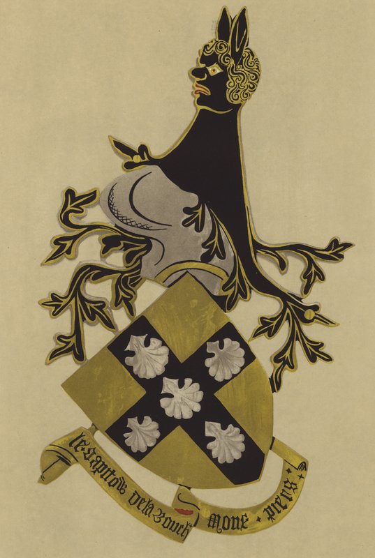 Sir John de Grailly, Captal de Buch, 1348-1377 (chromolitho) od William St John Hope