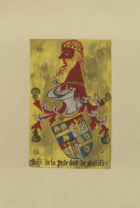 Sir John de la Pole, vévoda ze Suffolku, c 1472-1491 (chromolitho) od William St John Hope