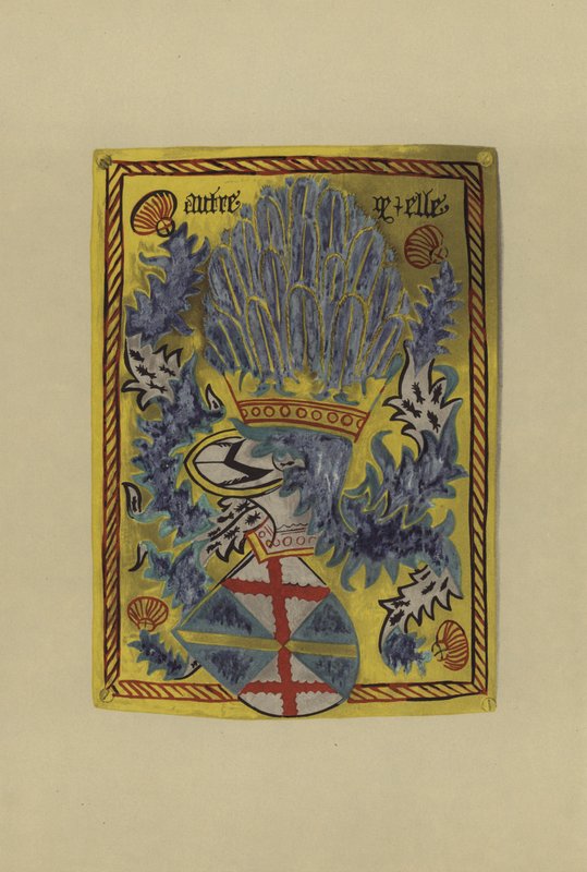 Sir John le Scrope, lord Scrope z Boltonu, 1461-1498 (chromolitho) od William St John Hope