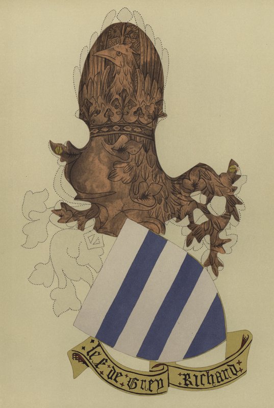 Sir Richard Grey, lord Gray z Codnoru, 1404-1418 (chromolitho) od William St John Hope