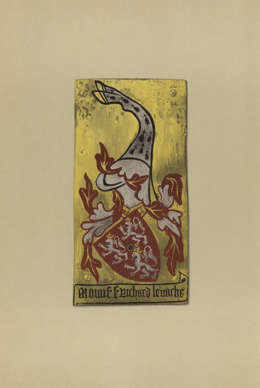 Sir Richard de la Vache, c 1355-1366 (chromolitho) od William St John Hope