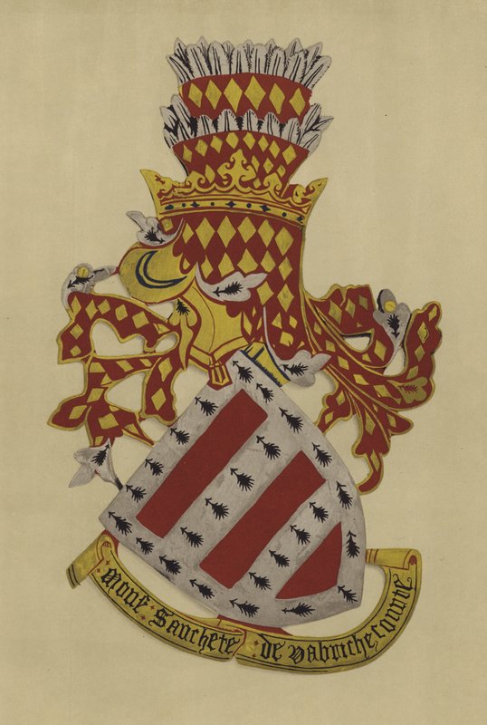 Sir Sanchet Dabrichecourt, 1348-c 1360 (chromolitho) od William St John Hope